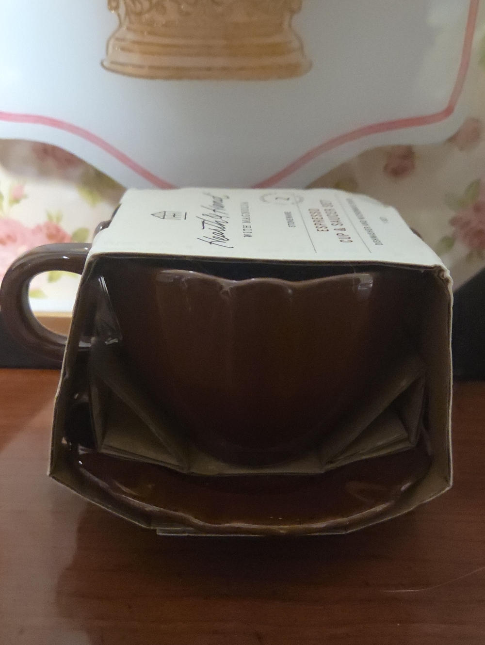 Hearth & Hand with Magnolia Espresso Cup & Saucer - Brown